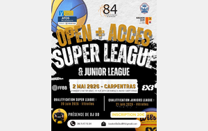 OPEN PLUS ACCESS SUPER LEAGUE &amp; JUNIOR LEAGUE COMITE DE VAUCLUSE 84